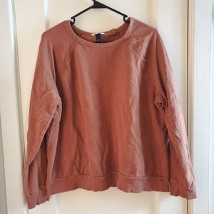 Burnt orange pull over sweater